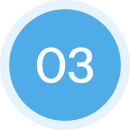 Circular badge displaying number four